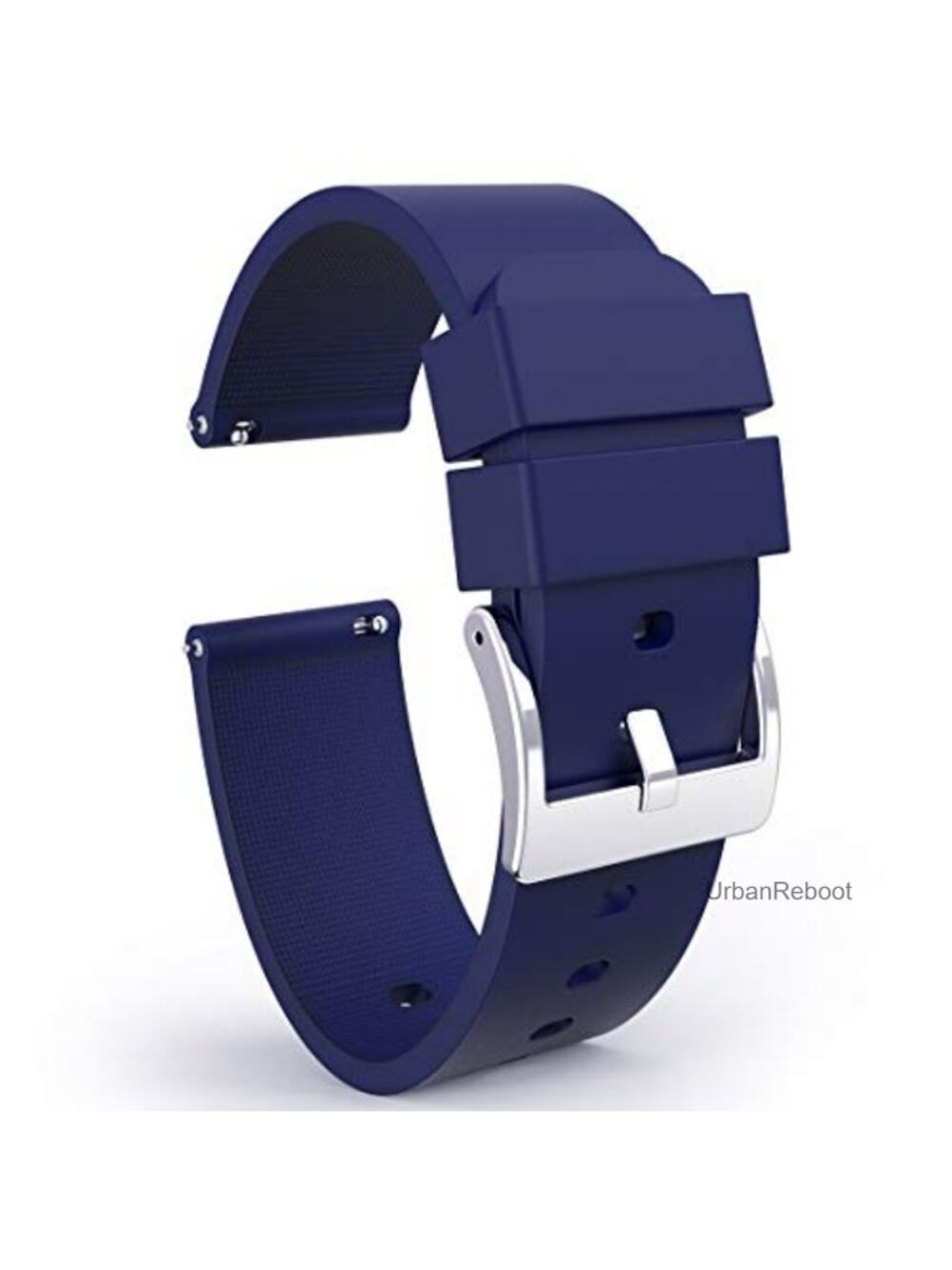 Wellfit Silicone Quick Release Watch Band Stainless Steel Buckle 18mm 20mm 22mm